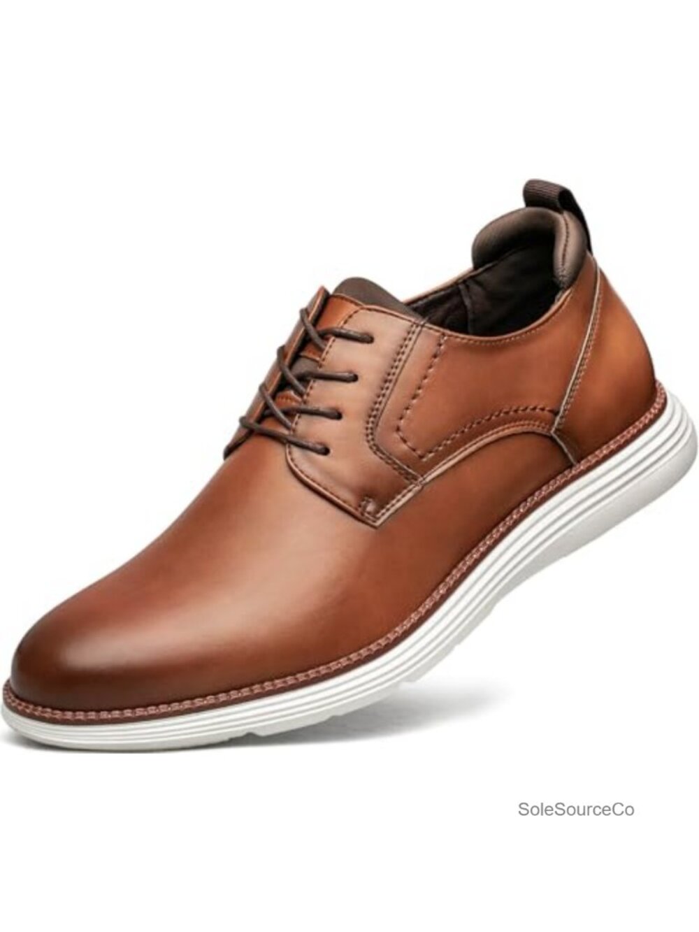 Mens Oxfords Faux Leather Lace-Up Dress Shoes Business Casual